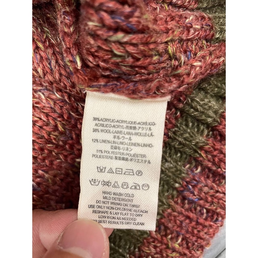 Free People Northern Lights‎ Sweater Dress Womens Small Red Cozy Western Boho - Picture 7 of 9
